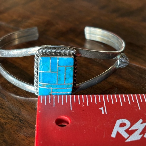 L. Granado turquoise cuff bracelet - Picture 5 of 6